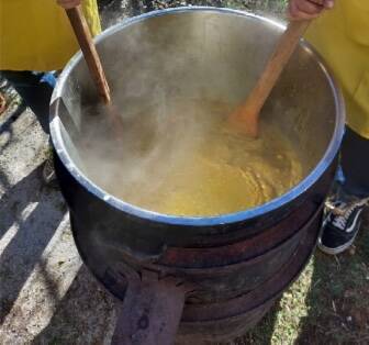 Il calderone per il risotto di carnevale